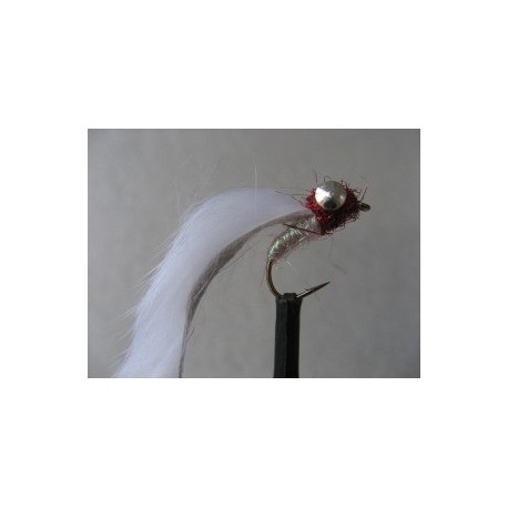 Lures 2 white cut throat dumbell zonker $2.34