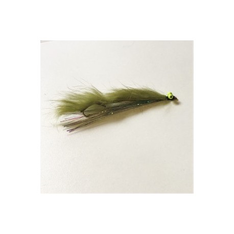 Lures 2 chartreuse eyed light olive snake $2.34