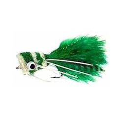 Bass Flies green white bass bug popper $8.50