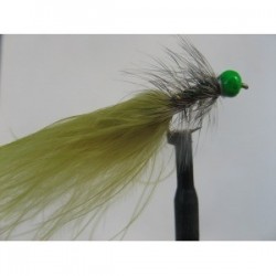 Lures 2 hot head green grizzle olive dancer $2.34