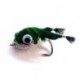 Bass Flies green white kicking frog bass bug $8.50