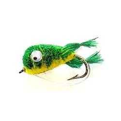 Bass Flies green yellow kicking frog bass bug $8.50
