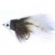 Bass Flies grey white baitfish $8.50