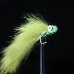 Lures 2 olive green yellow eyed dumbell zonker $2.34