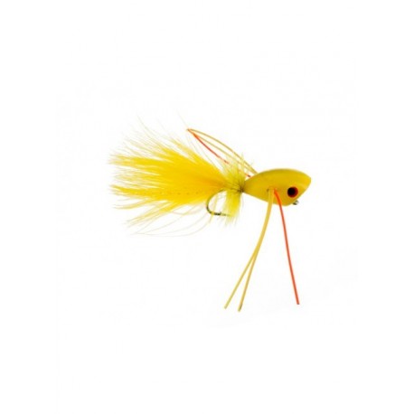 Bass Flies hard popper yellow $8.50
