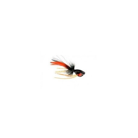 Bass Flies HardPopperBlackOrange $8.50