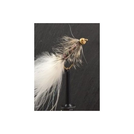 Lures 2 gold head grizzle white dancer $2.34