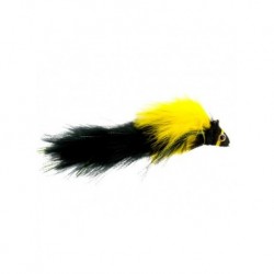 Bass Flies meat puppet black and yellow $8.50
