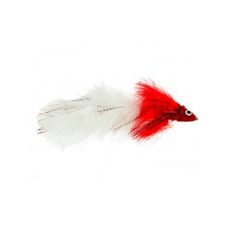 Bass Flies meat puppet red white $8.50
