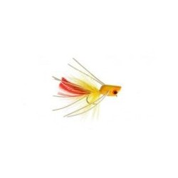 Bass Flies MicroPopperYellowRed $8.50