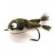 Bass Flies olive white kicking frog bass bug $8.50