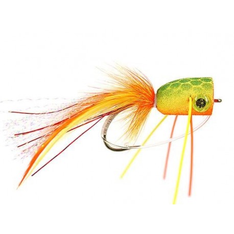 Bass Flies orange tiger superb popper $8.50