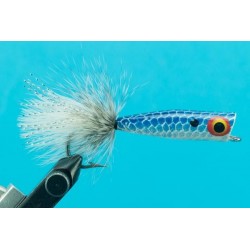 Bass Flies pencil popper blue large $8.50