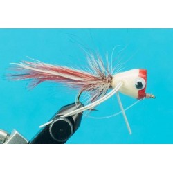 Bass Flies popper red white large $8.50