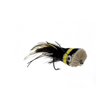 Bass Flies popper black ann yellow $8.50
