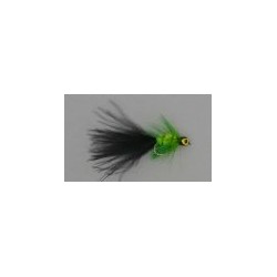 Lures Short Shank Black & Green Leadhead $2.34