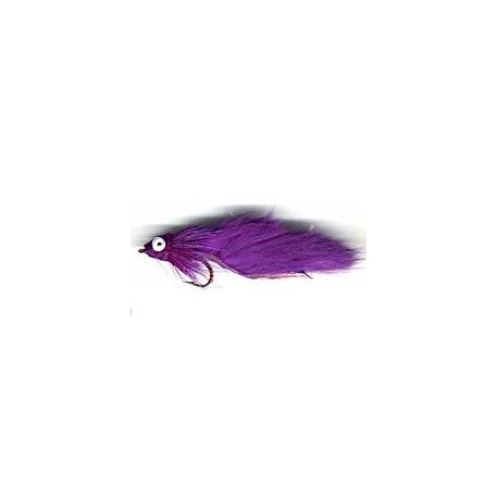 Bass Flies purple leech bass bug $8.50
