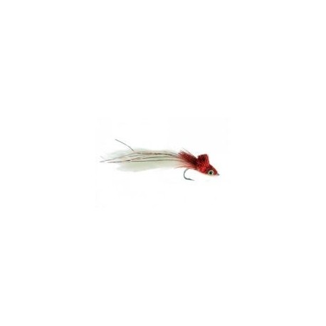 Bass Flies RabbitStripDiverRedWhite $8.50