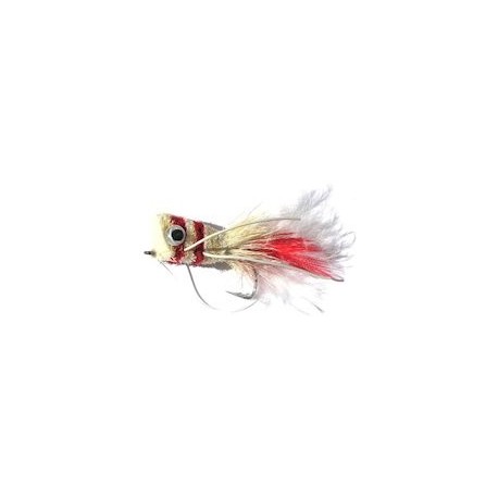 Bass Flies red white bass bug popper $8.50