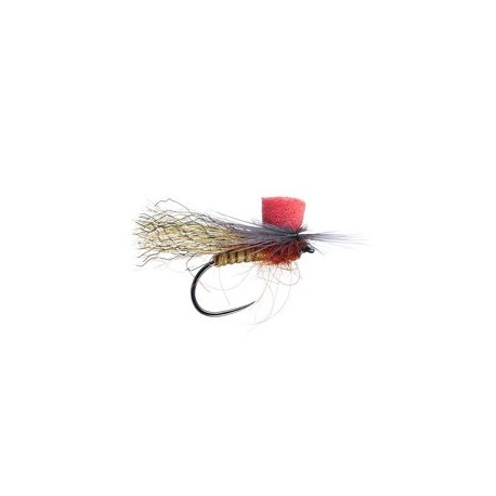 Barbless Flies Repfiber High Viz Caddis BL Red Post $2.34