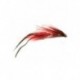 Bass Flies tomahawk chop black and red $8.50