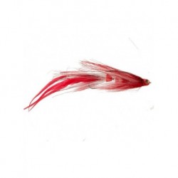 Bass Flies tomahawk chop red and white $8.50