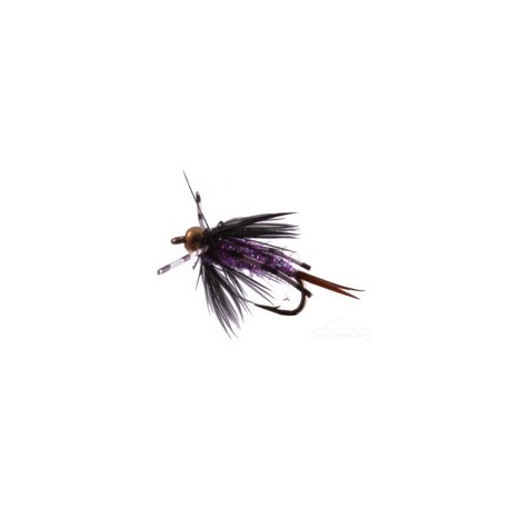 Beaded Nymphs Batman Nymph Bead Head Purple $2.42