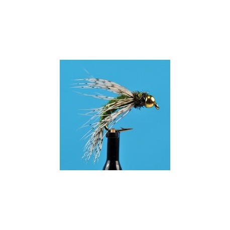 Beaded Nymphs Bead Head Bird Of Prey  Olive $2.42