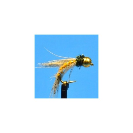 Beaded Nymphs Bead Head Bird Of Prey  Orange $2.42