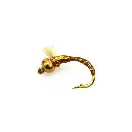 Buzzer 3D Glass Epoxy Bead Head Nymph Brown $2.34