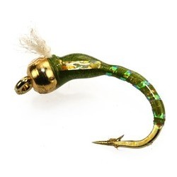 Buzzer 3D Glass Epoxy Bead Head Nymph Gold $2.34