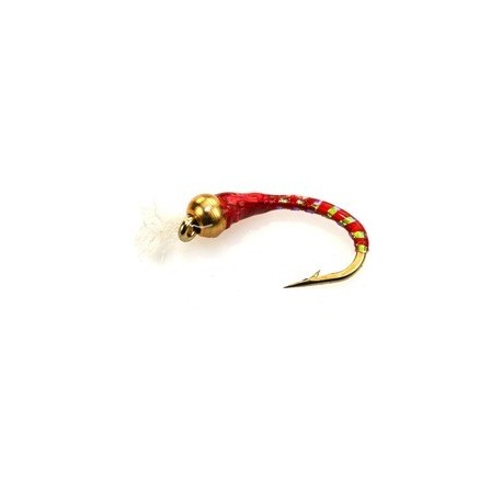 Buzzer 3D Glass Epoxy Bead Head Nymph Red $2.34