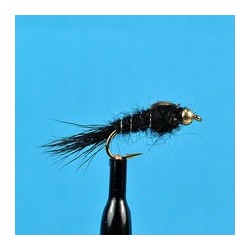 Beaded Nymphs Bead Head Hare's Ear Black $2.42