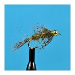 Beaded Nymphs Bead Head Hares Ear Soft Hackle Olive $2.42