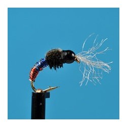 Beaded Nymphs Bead Head High Voltage Red Butt $2.42