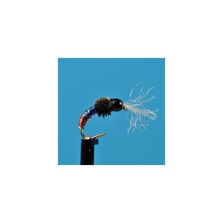 Beaded Nymphs Bead Head High Voltage Red Butt $2.42