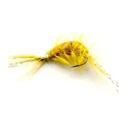 Nymphs tan scud button $2.34