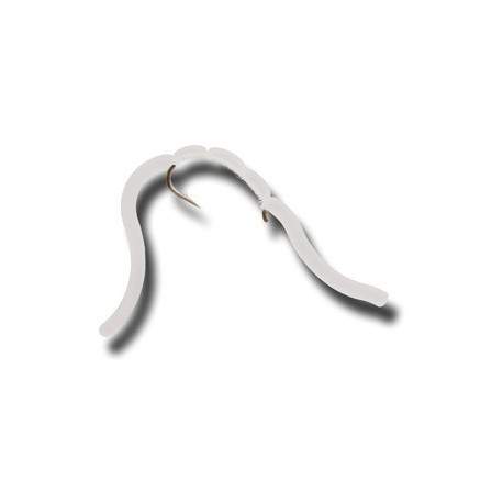 Nymphs Squiggly San Juan Worm White $2.34