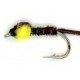 Nymphs yellow pheasant tail button $2.34