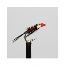 Nymphs black red glow head white cheek diawl bach $2.34
