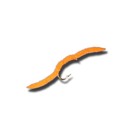 Nymphs San Juan Worm Orange $2.34