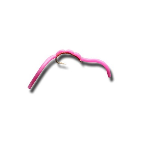 Nymphs Squiggly San Juan Worm Hot Pink $2.34