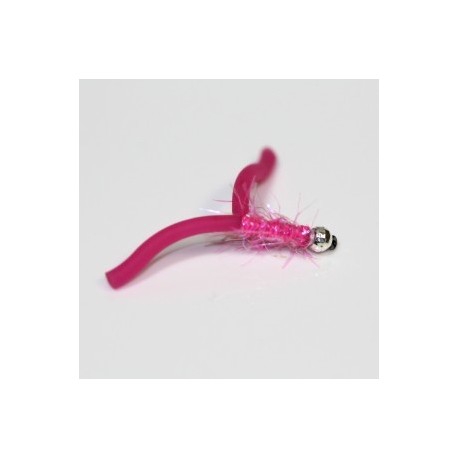Nymphs hot pink two tailed squirmy worm $2.34
