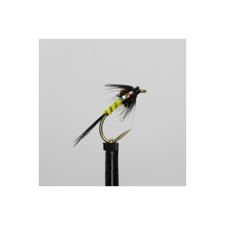 Nymphs black yellow bodied silver cheeks cruncher $2.34