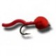 Nymphs Egg Sucking Squiggly Worm Blood Red $2.34