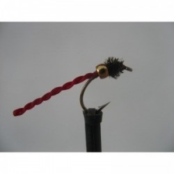 Nymphs gold head blood worm pip $2.34