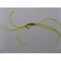 Nymphs yellow flexifloss blood worm $2.34