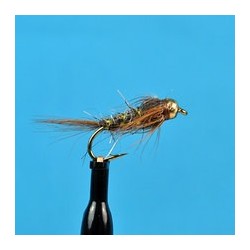 Beaded Nymphs Bead Head March Brown Soft Hackle Olive $2.42
