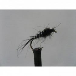 Nymphs black silver rib nymph $2.34