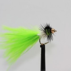 Nymphs gold head fluo green cat gold head montana $2.34